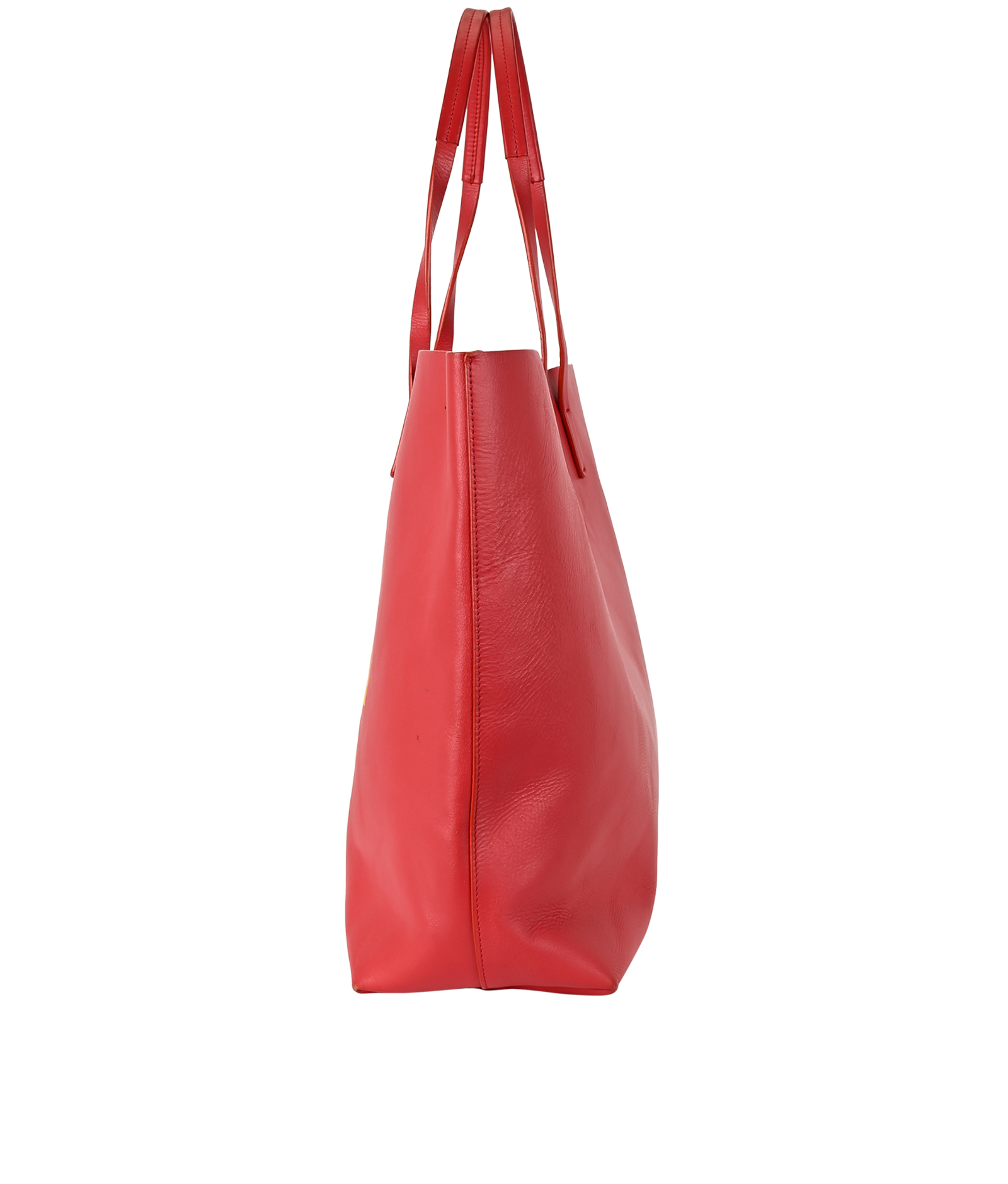 Studio Shopper Tote, &pound;180, Handbags, Red, Leather, Bottom view